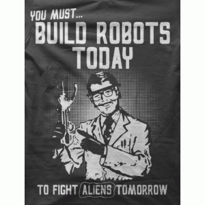 Camiseta robots-detalle
