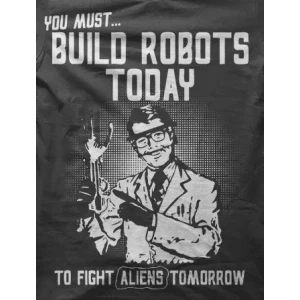 Camiseta robots-detalle