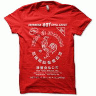 Camiseta salsa sriracha