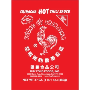 Camiseta salsa sriracha-detalle