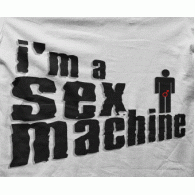 Camiseta sex machine-detalle