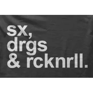 Camiseta sexo drogas y..-detalle