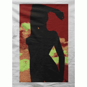 Camiseta silueta mujer-detalle