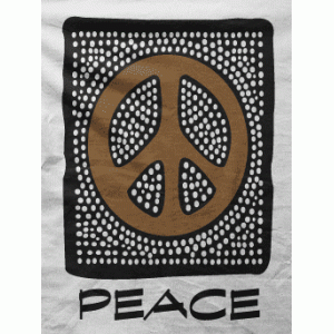 Camiseta simbolo paz-detalle