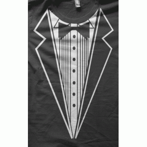 Camiseta smoking-detalle