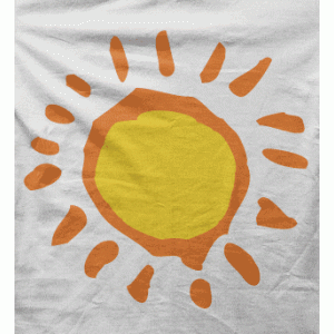 Camiseta sol V-detalle