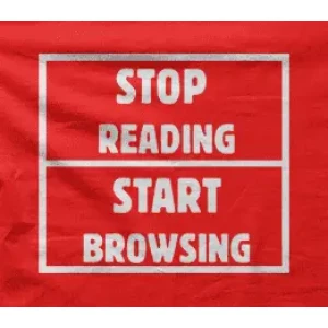 Camiseta stop reading-detalle