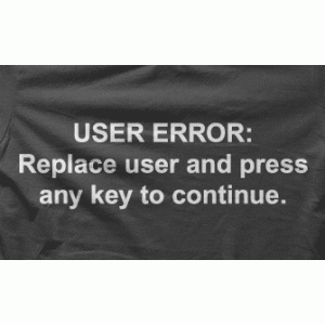 Camiseta user error-detalle