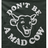 Camiseta vacas locas-detalle