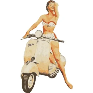 Camiseta vespa bikini-detalle