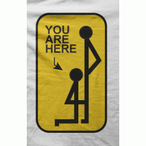 Camiseta you are here-detalle