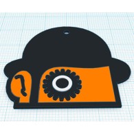 Naranja Mecanica llavero 3d