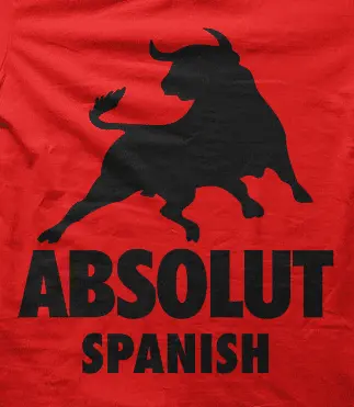 Camiseta Absolut Spanish-detalle