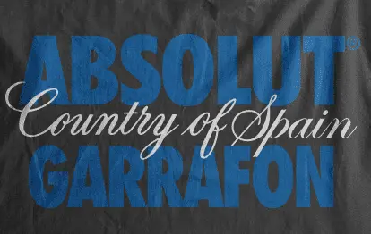 Camiseta Absolut garrafon-detalle