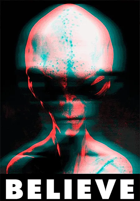 Camiseta Alien-Believe-detalle