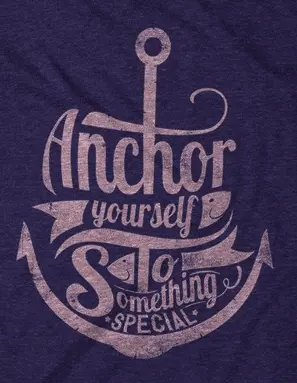 Camiseta Anchor yourself-detalle