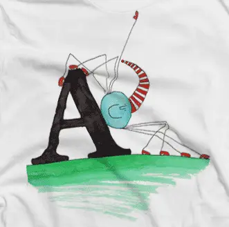 Camiseta Araña-detalle