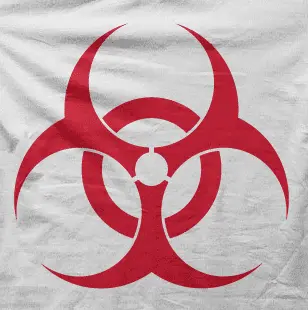 Camiseta BioHazard-detalle