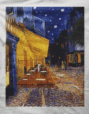 Camiseta Cafe Arles-detalle