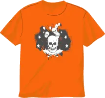 Calaveras y banderas