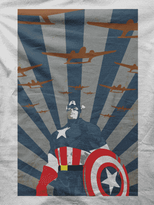 Camiseta Capitan America II-detalle