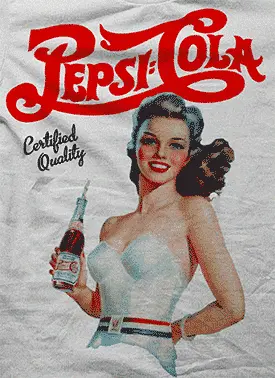 Camiseta Chica pepsi cola-detalle
