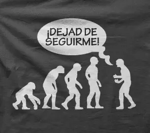 Camiseta Dejad de Seguirme-detalle