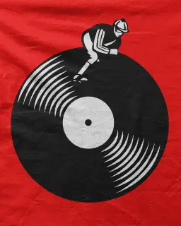 Camiseta Disc jockey-detalle