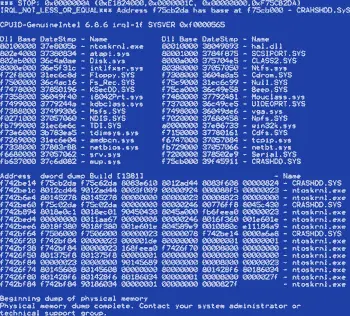 Camiseta Error Windows NT-detalle