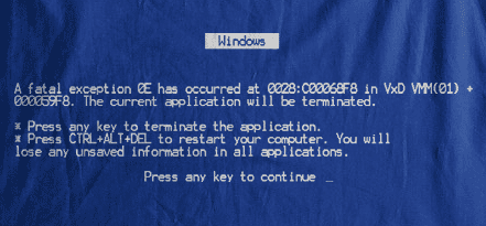 Camiseta Error de Windows-detalle