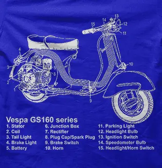 Camiseta Esquema Vespa-detalle