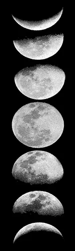 Camiseta Fases de la Luna-detalle