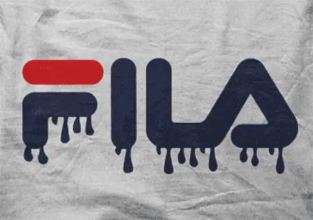 Camiseta Fila-chorreando-detalle