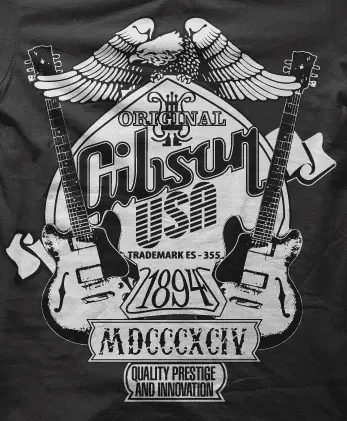 Camiseta Gibson aguila-detalle