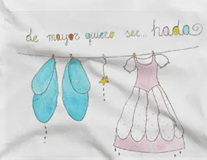 Camiseta Hada Rosa-detalle