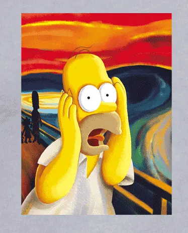 Camiseta Homer el grito-detalle