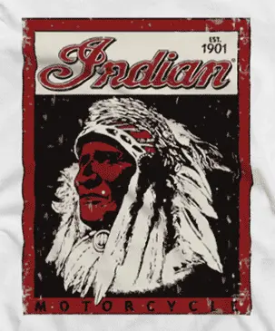 Camiseta Indian retro-detalle