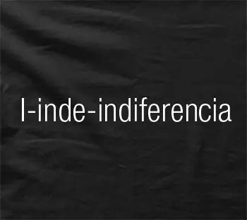 Camiseta Indiferencia-detalle