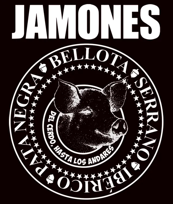 Camiseta Jamones-detalle