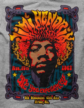 Camiseta Jimi hendrix 5th dimension-detalle