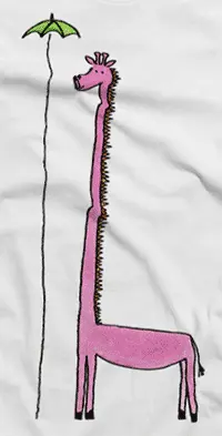 Camiseta Jirafa-detalle
