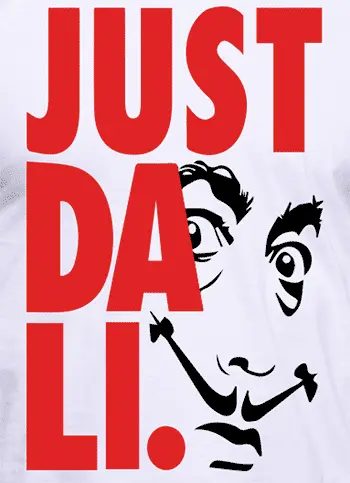 Camiseta Just Dali-detalle
