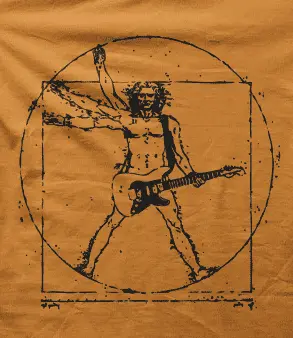 Camiseta Leonardo rock-detalle