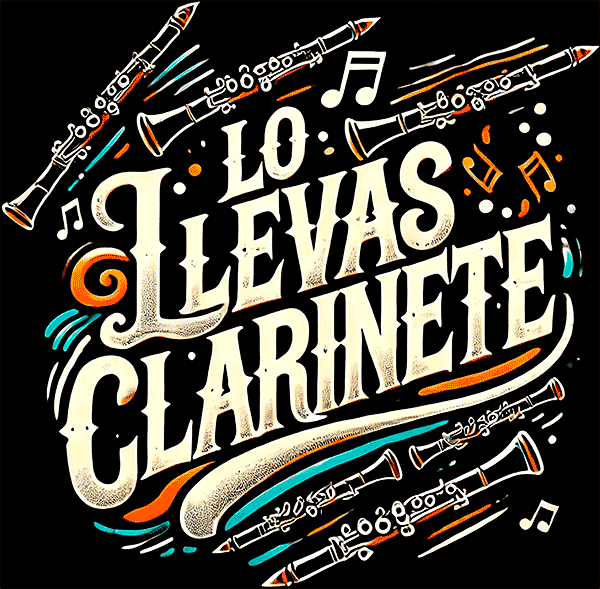 Camiseta Lo llevas clarinete-detalle