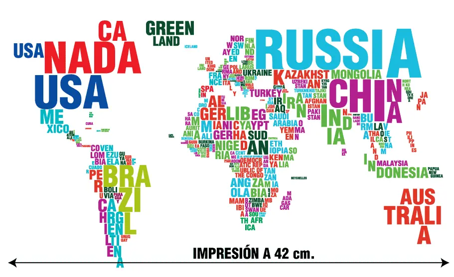 Camiseta Mapa Mundi-detalle