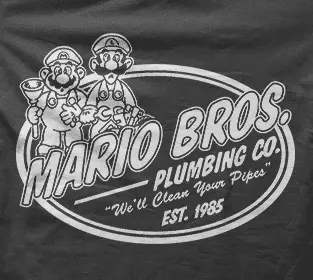 Camiseta Mario Bros-detalle