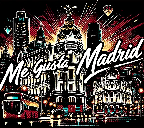 Camiseta Me Gusta Madrid-detalle