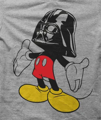 Camiseta Mickey Star Wars-detalle