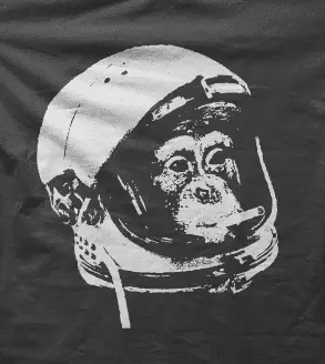 Camiseta Mono astronauta-detalle