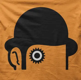 Camiseta Naranja mecánica -detalle